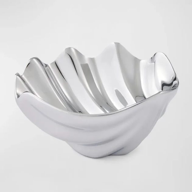 Nambe sea shell dip bowl
