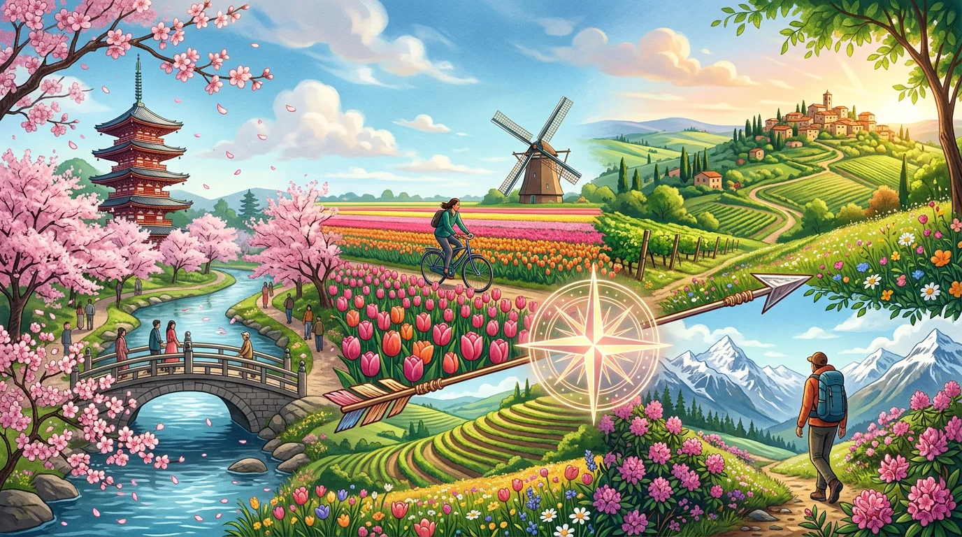 What are the best places to visit in the springtime?