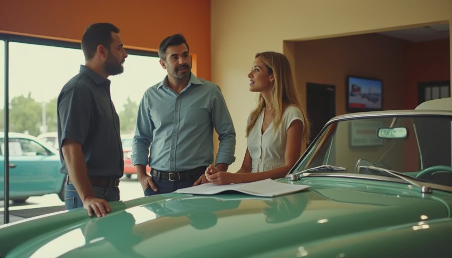 Visual context for classic car loans