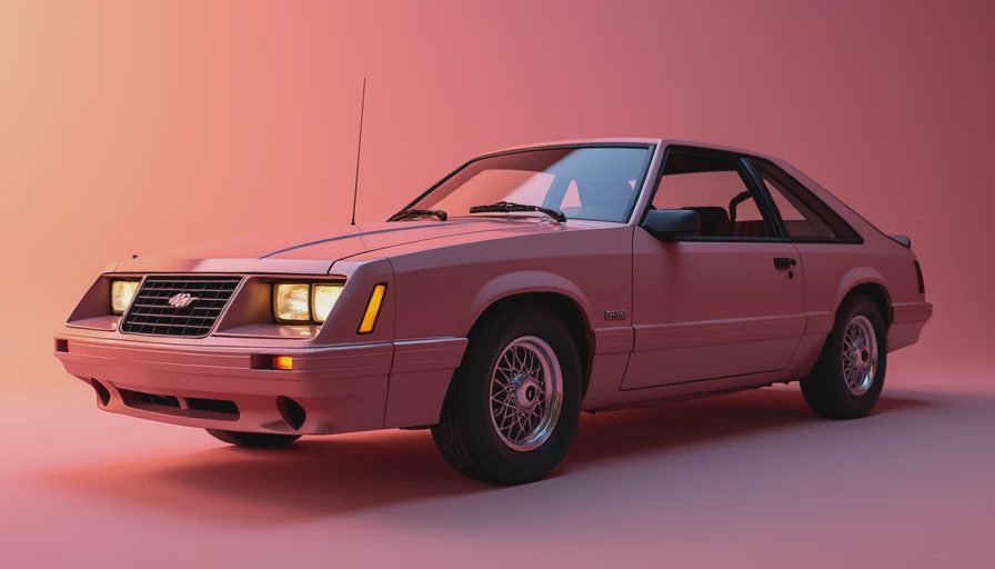Visual context for fox body mustang