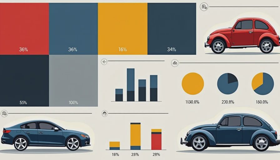 Illustration for car colors