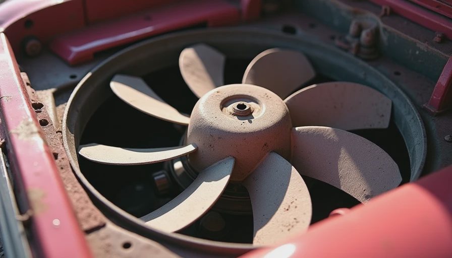 Visual context for broken radiator fan