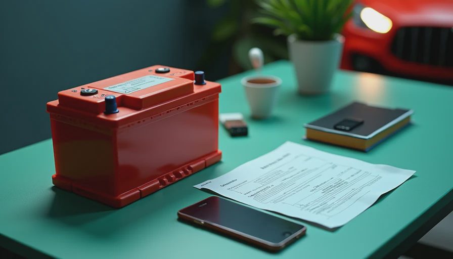 Visual context for diehard red battery warranty