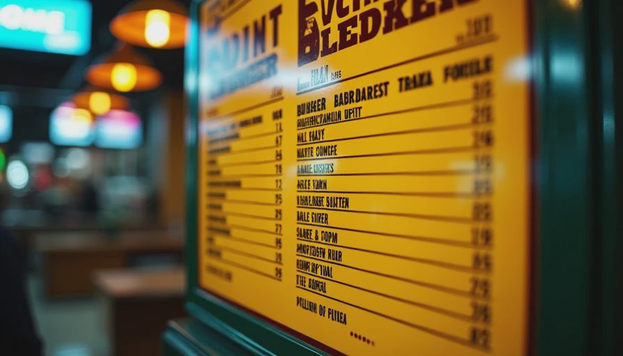 Visual context for gabby's burgers & fries menu