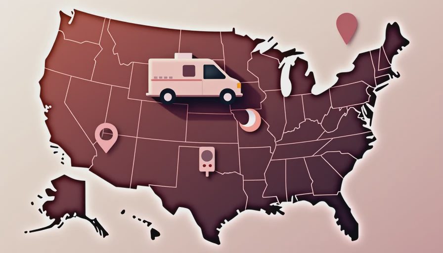 Illustration for overnight parking rv