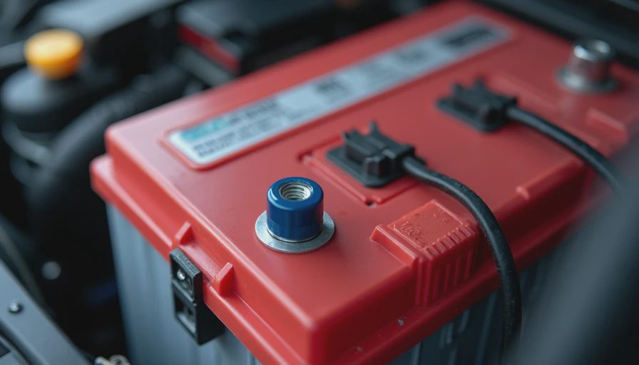 Illustration for proper way to change a car battery