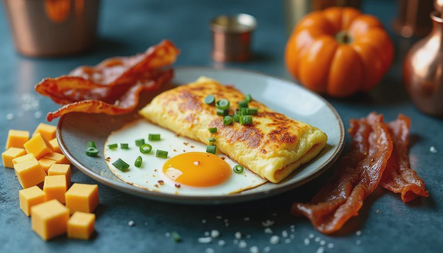 Visual context for southern omelette