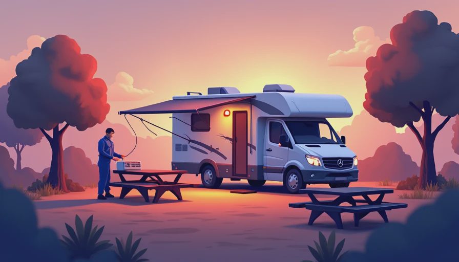 Visual context for troubleshoot rv ac